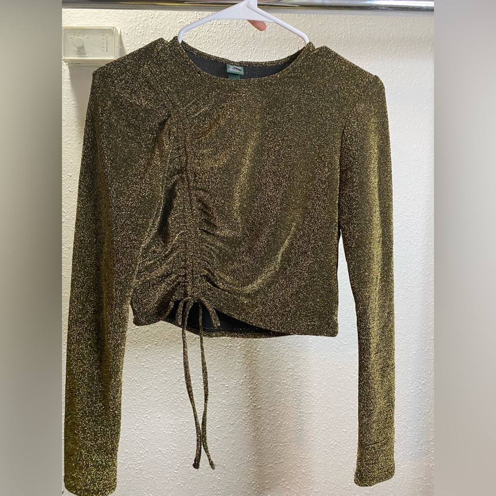 Croptop Gold Glitter